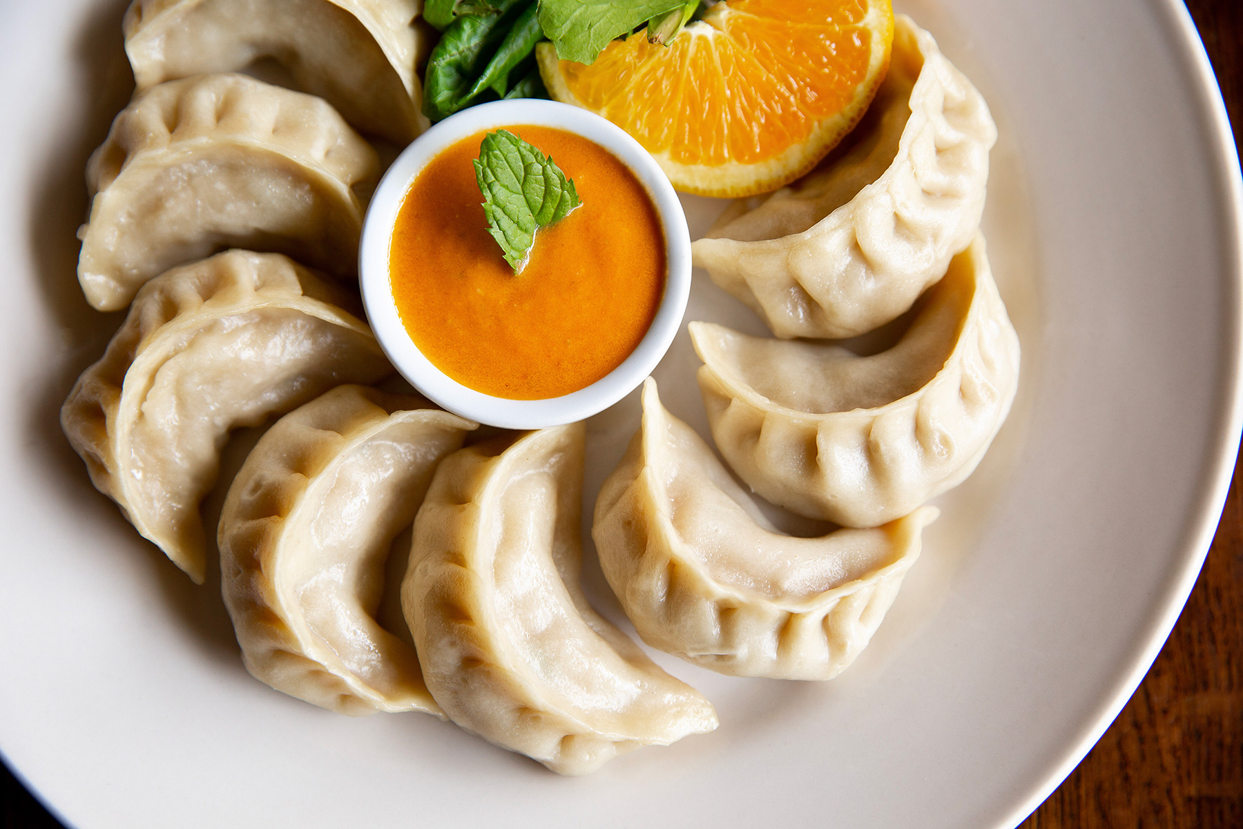 Momos on Plate
