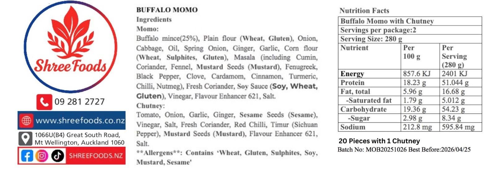 Buffalo MoMo ( 20 pieces ) - Image 2